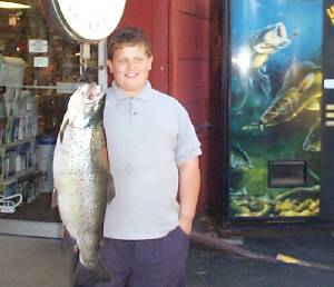 Carl Bish III was fishing the LOC Derby with his father on Lake Ontario. They were fishing on a private boat out of Point Breeze NY. That's where this fantastic 15 pound 3 ounce Brown Trout was caught on a  #4 J-plug trolled