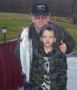 seven pound Landlocked Salmon from Seneca Lake