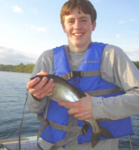 Josh Brown with a nice  lake trout