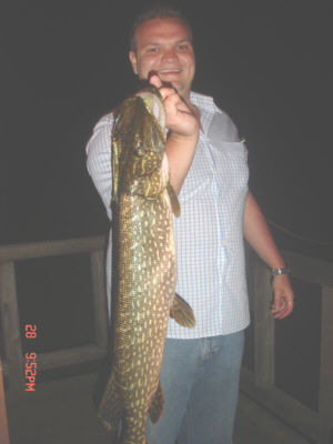 Rafal Pisarski caught this monster northern pike from Lake George