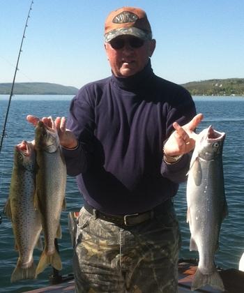 Family Fishing on Canandaigua Lake with Miss-N-Fishin Charters