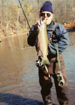 Oak Orchard steelhead taken on a green and gold fly