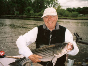 Some of the methods used to catch trophy stripers include trolling, drifting, chunking, or still fishing with live bait.