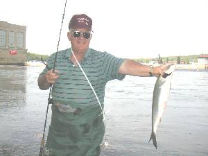 Jim Cleary Sr. And Jim Cleary Jr. were on a father and son fishing trip the upper Hudson River Below the Troy Dam