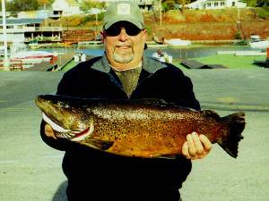 John Stevens from New Jersey caught this nice Brown Trout in Olcott NY