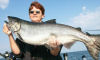 Salmon fishing on lake Ontario